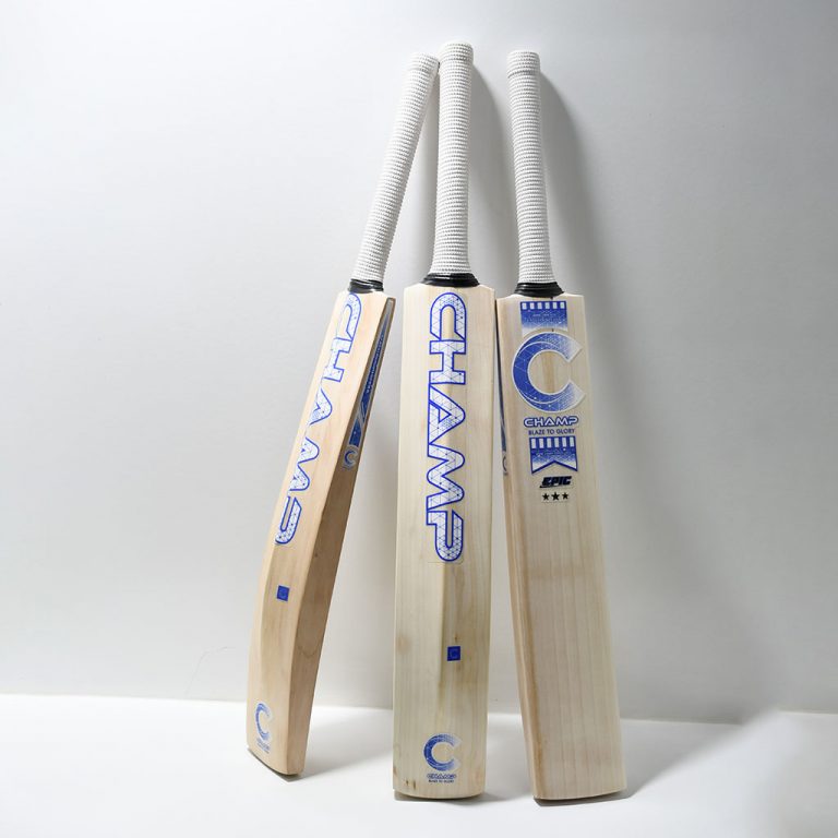 Champ EPIC Cricket Bat 5 Star / 4 Star / 3 Star SH White Blue