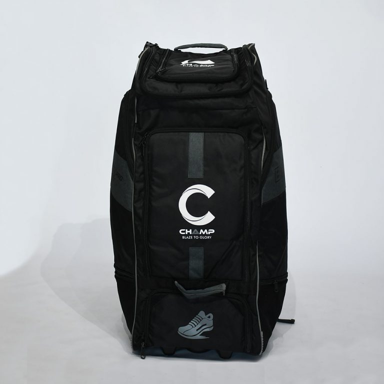 Champ ELITE PRO Duffle Wheelie Kit Bag Black and Grey Champ Sports SA