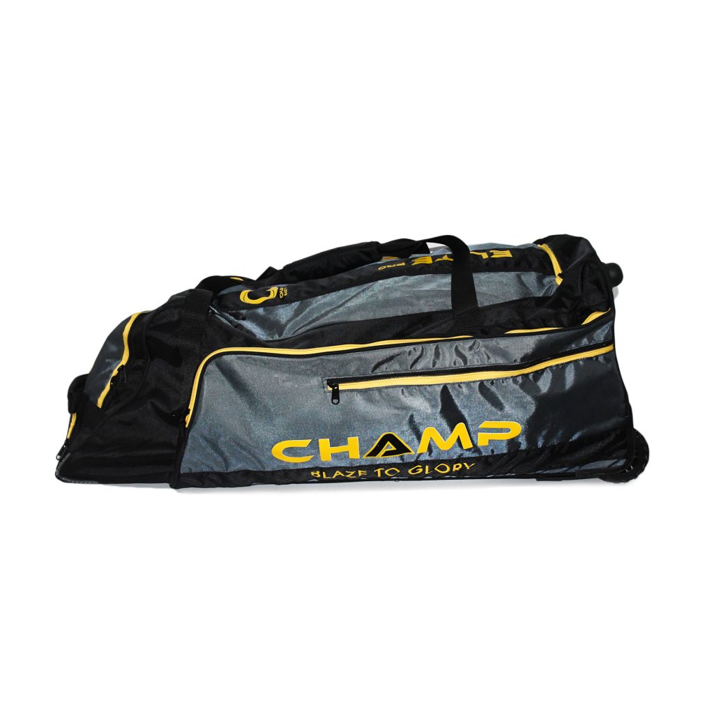 Champ Elite Pro Wheelie Kit Bag SENIOR Black and Yellow Champ