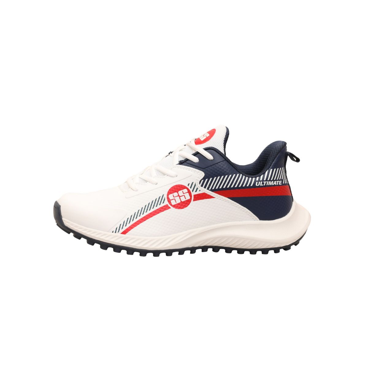 SS Ultimate Cricket Shoes Rubbers - Navy Blue and red - Image 3