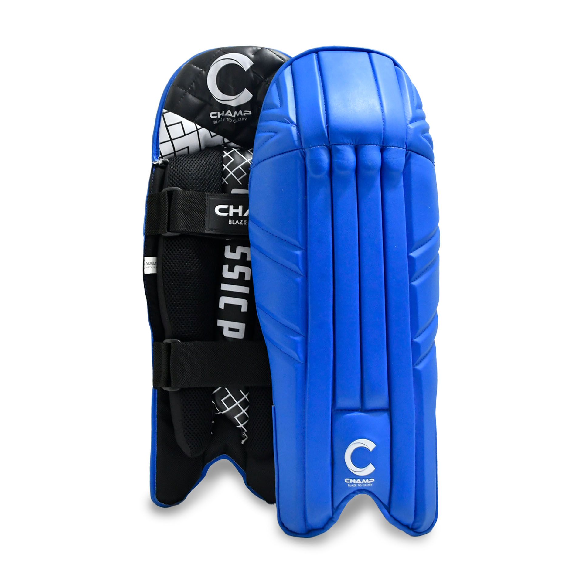 Champ Classic Pro Wicket Keeping Pads – Royal Blue – Adults – Large ...