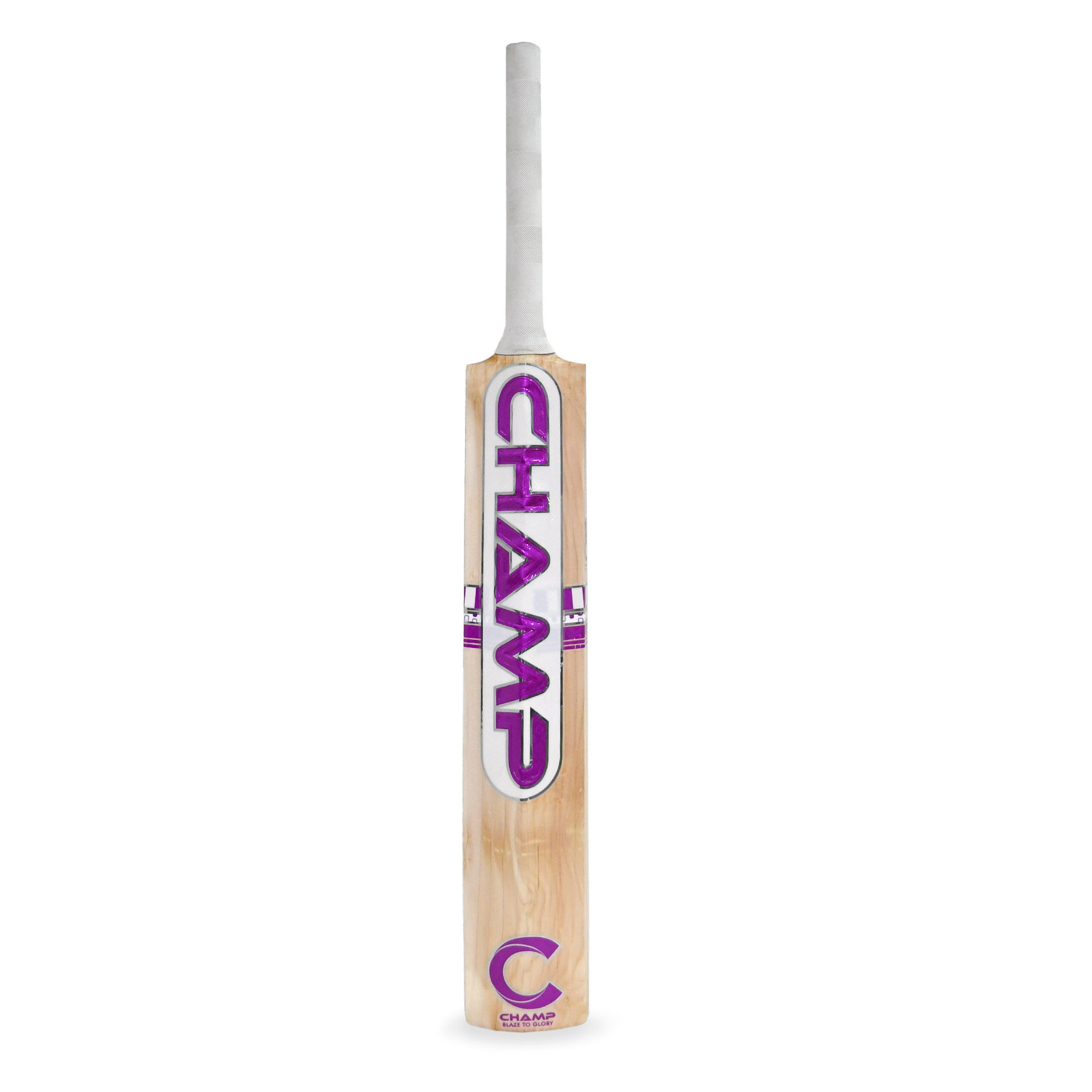 Champ Test Lite English Willow Cricket Bat - Size 6 - Purple - Image 2