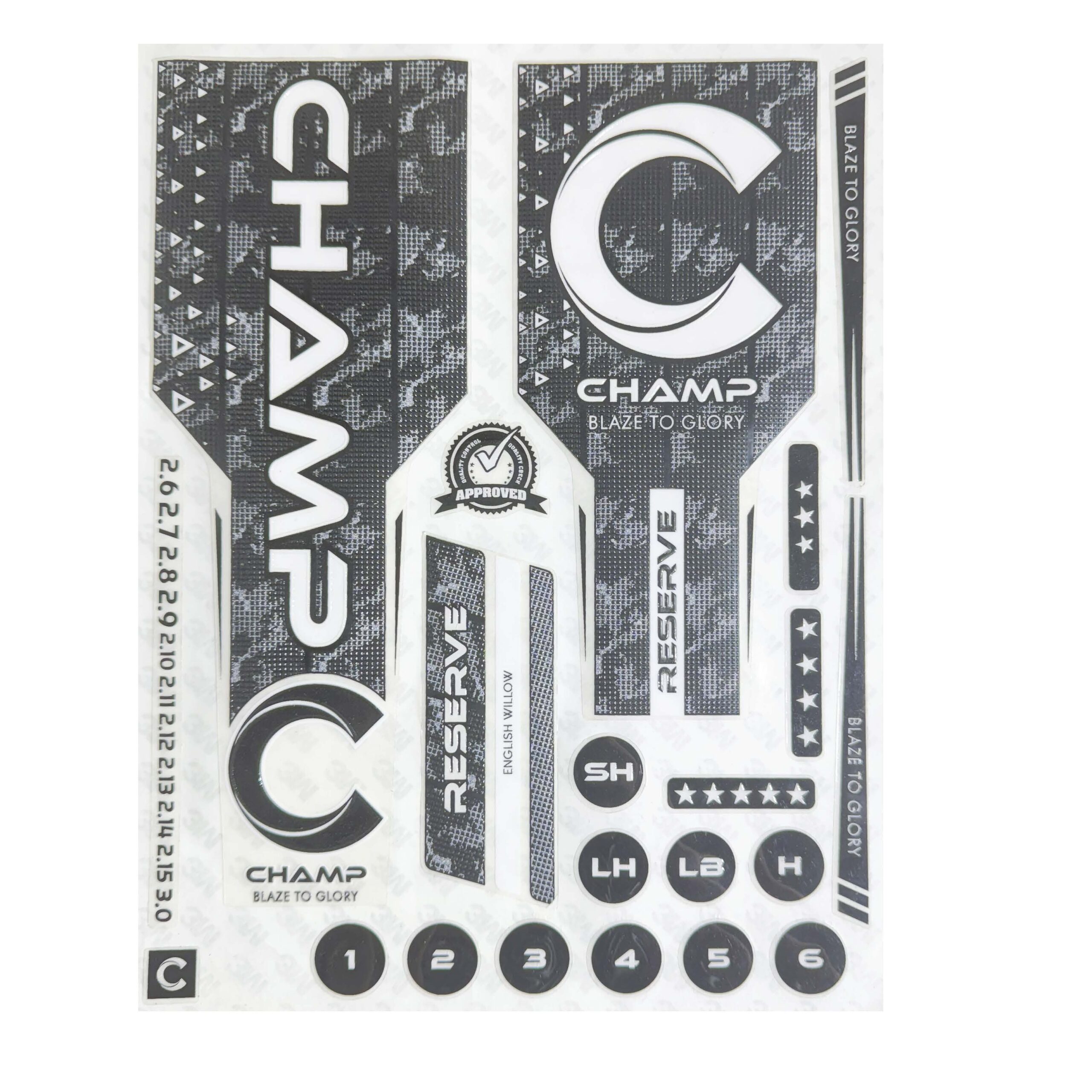Champ Reserve Bat Stickers - Image 4