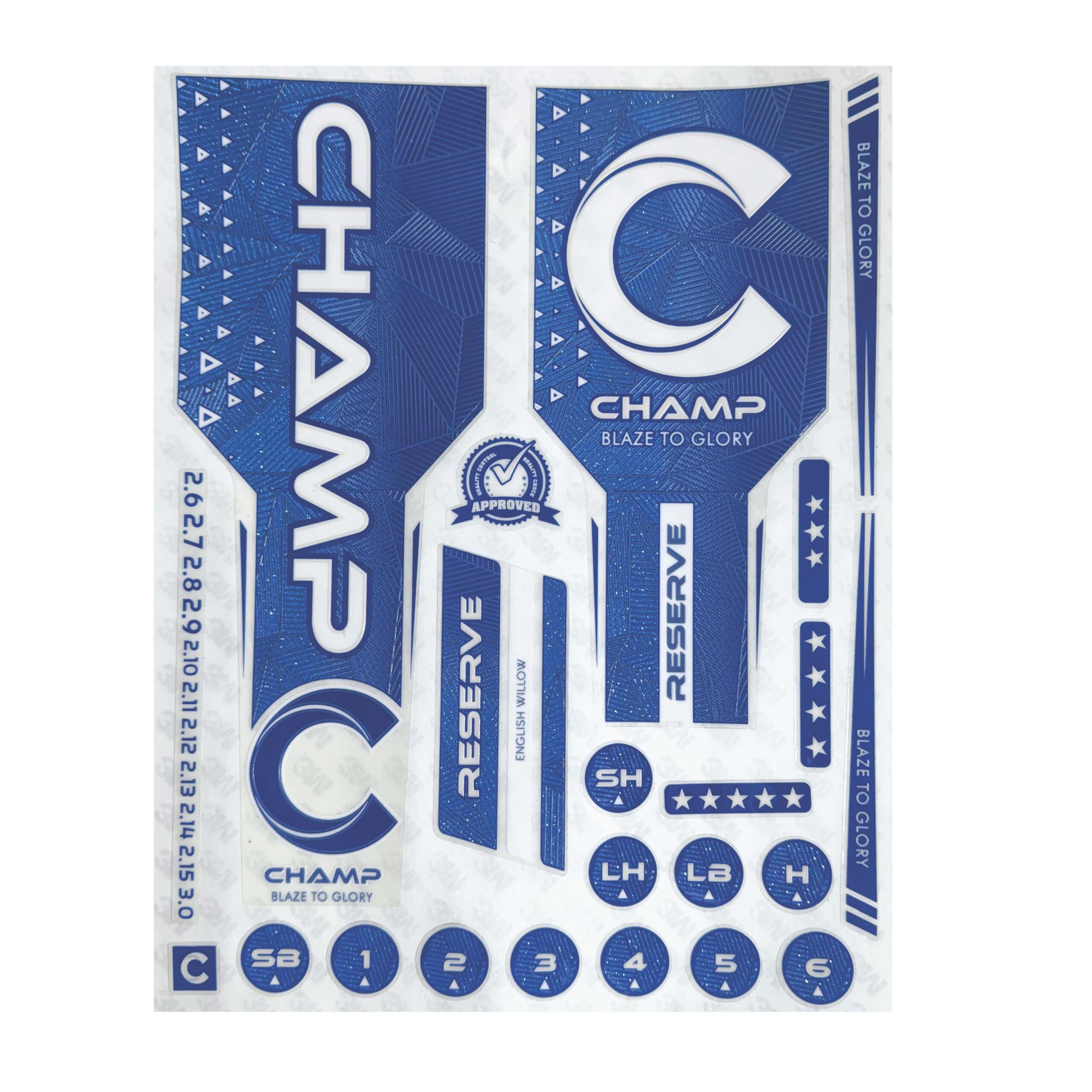 Champ Reserve Bat Stickers - Image 2