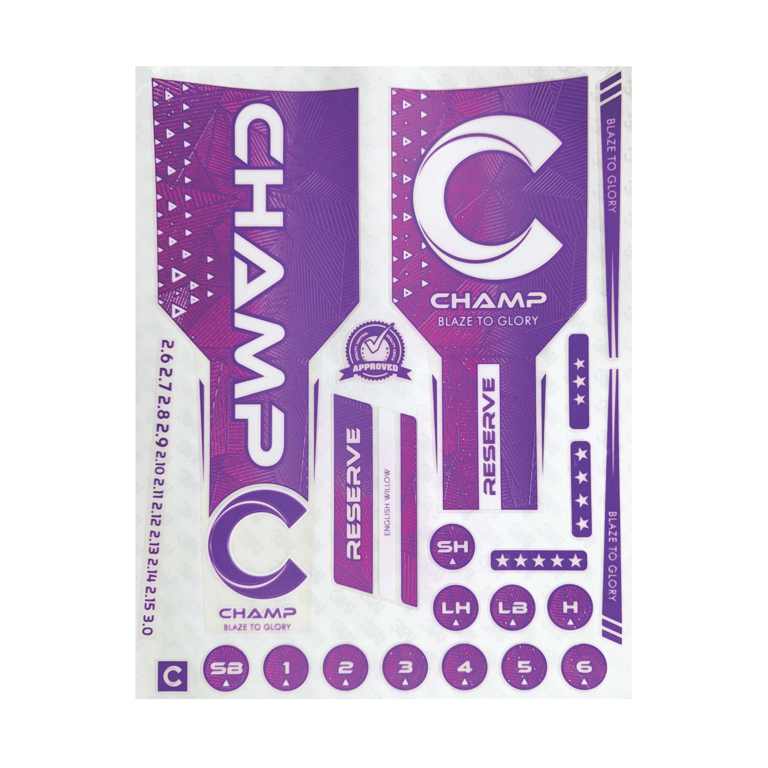 Champ Reserve Bat Stickers - Image 8
