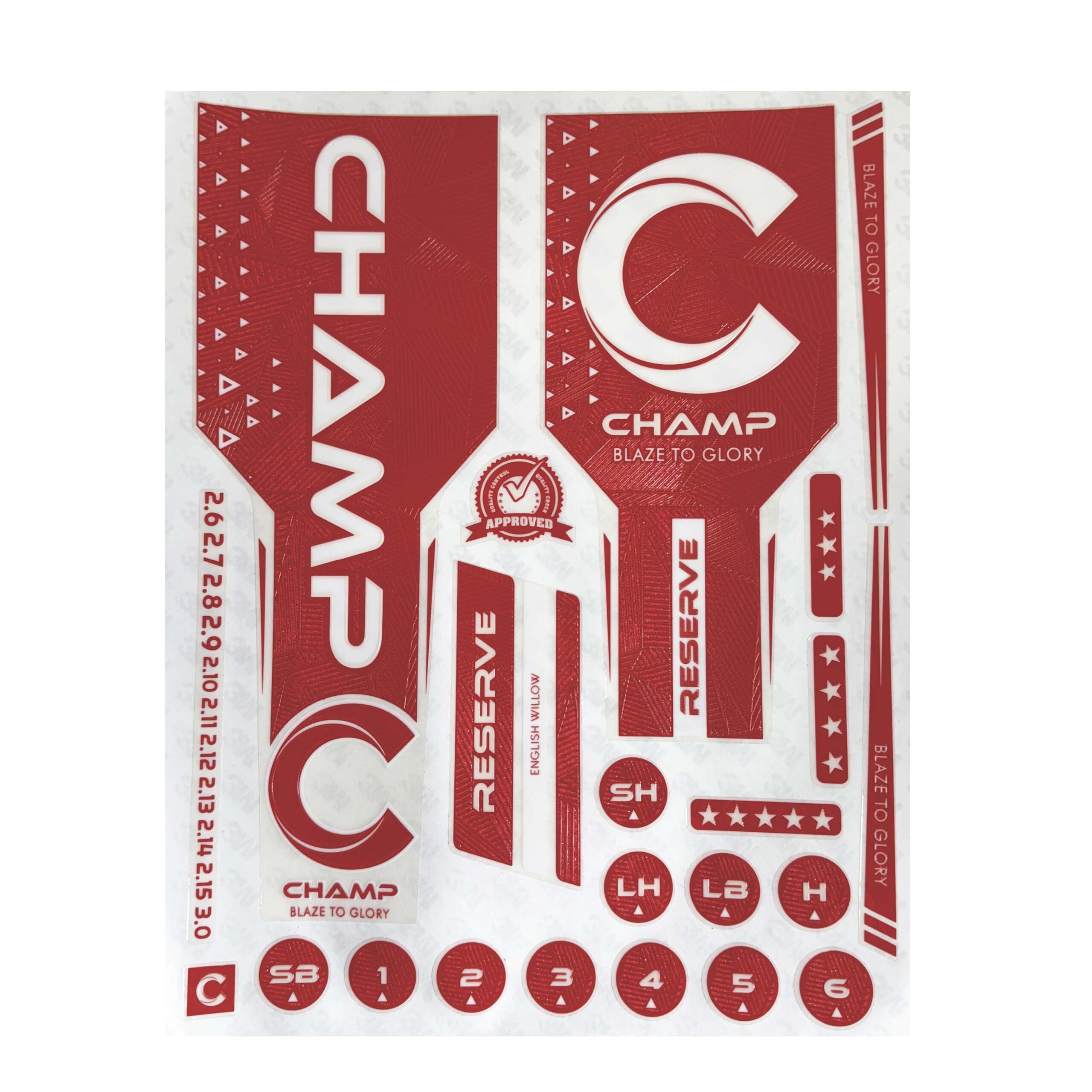 Champ Reserve Bat Stickers - Image 3