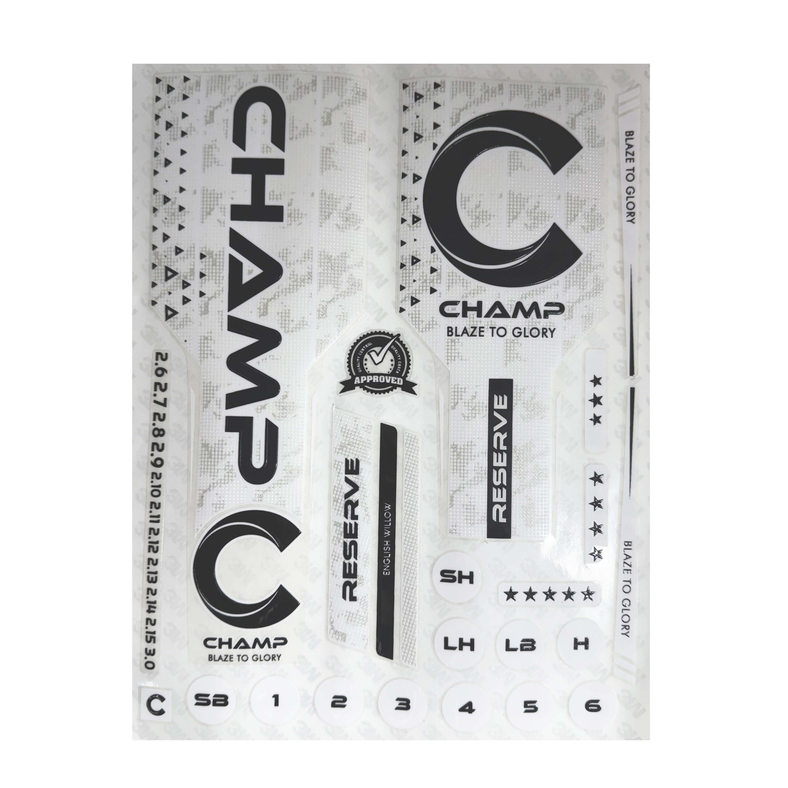 Champ Reserve Bat Stickers - Image 7