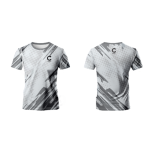 Champ Training T- Shirt - White Grey Black Abstract