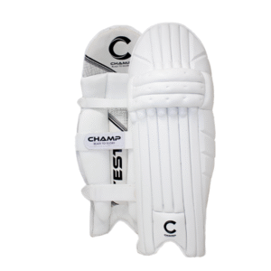 Champ Test - Light Weight - Batting Leg Guard - Black and White - Adult - Youth