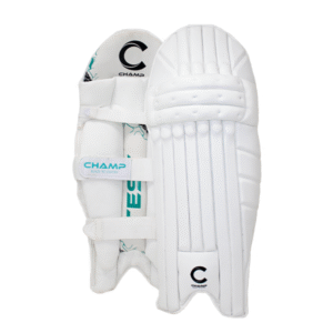 Champ Test - Light Weight - Batting Leg Guard - Teal and White - Adult - Youth
