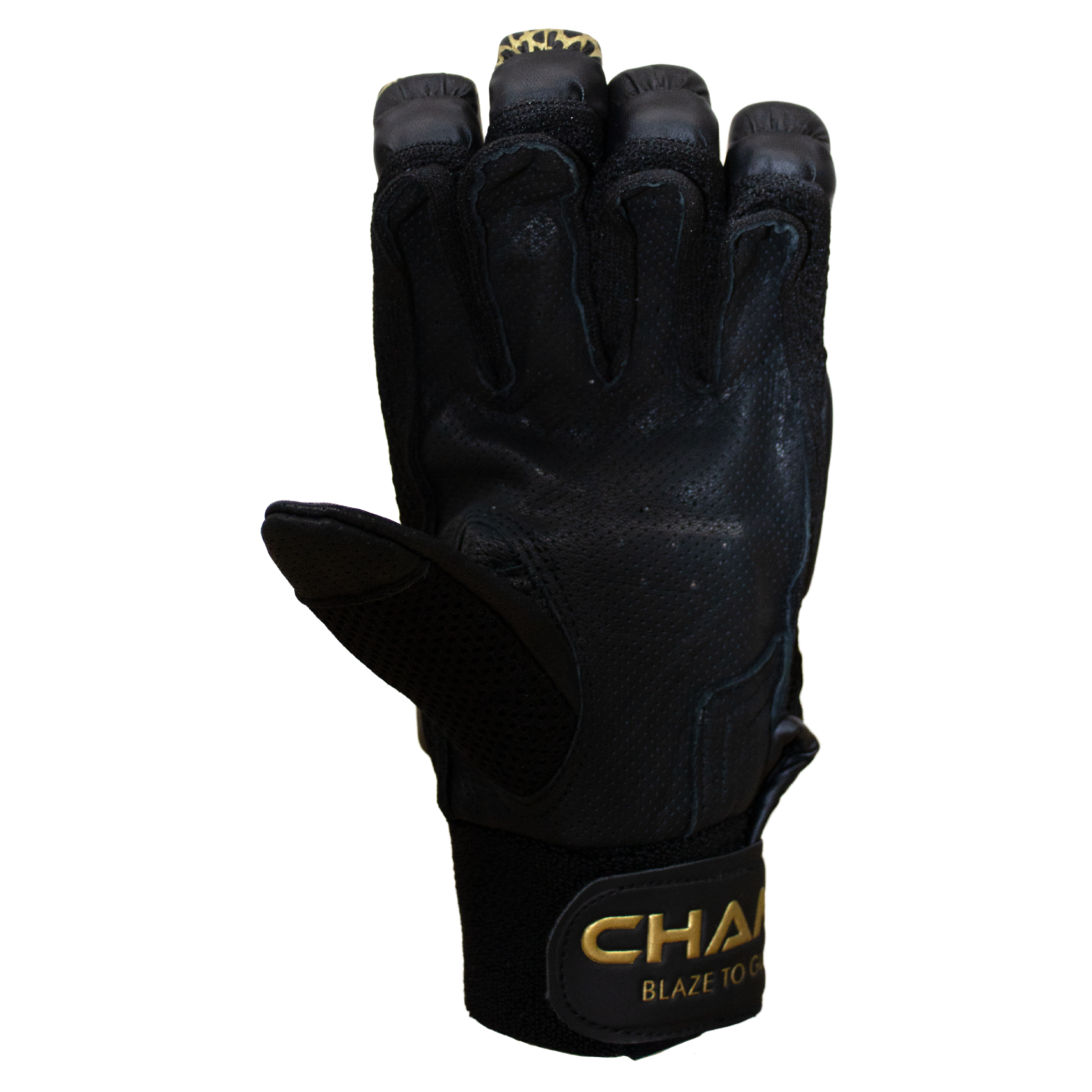 Champ Legend Batting gloves 26 - Black and Gold - Adult - Image 3