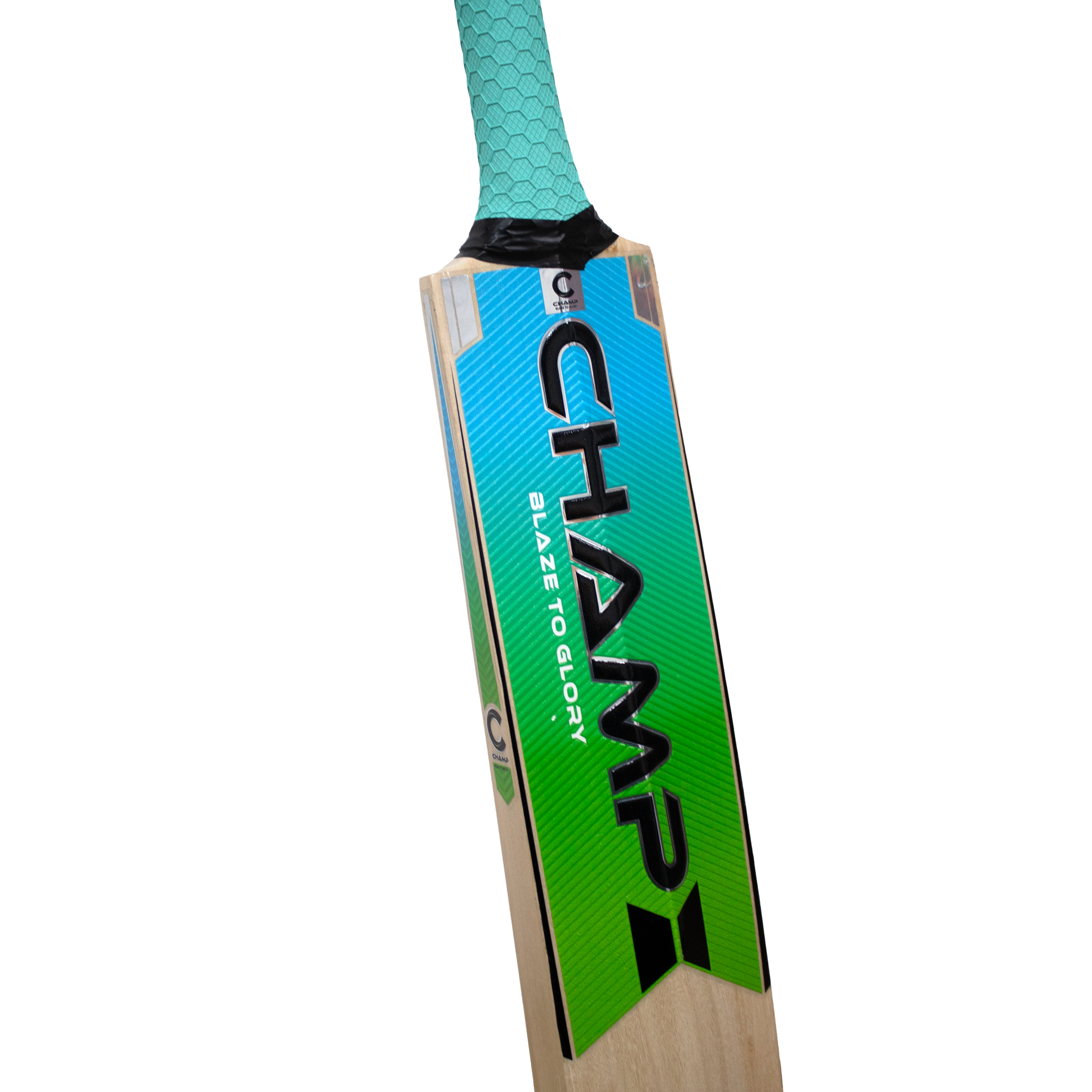 Champ Elite Cricket Bat - Blue and Green - SH - Image 2