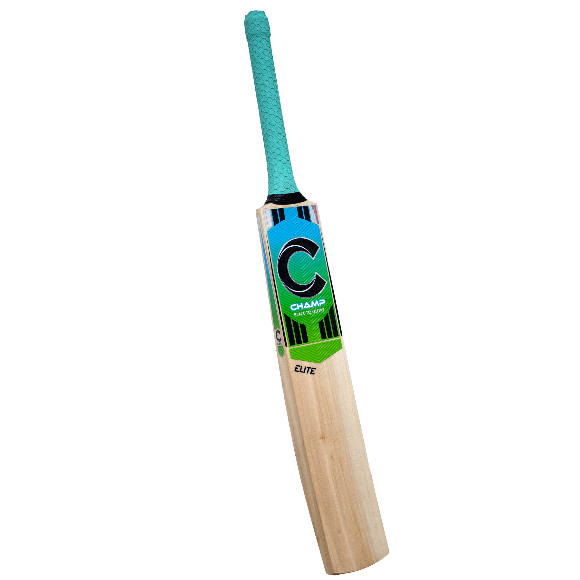 Champ Elite Cricket Bat - Blue and Green - SH - Image 3