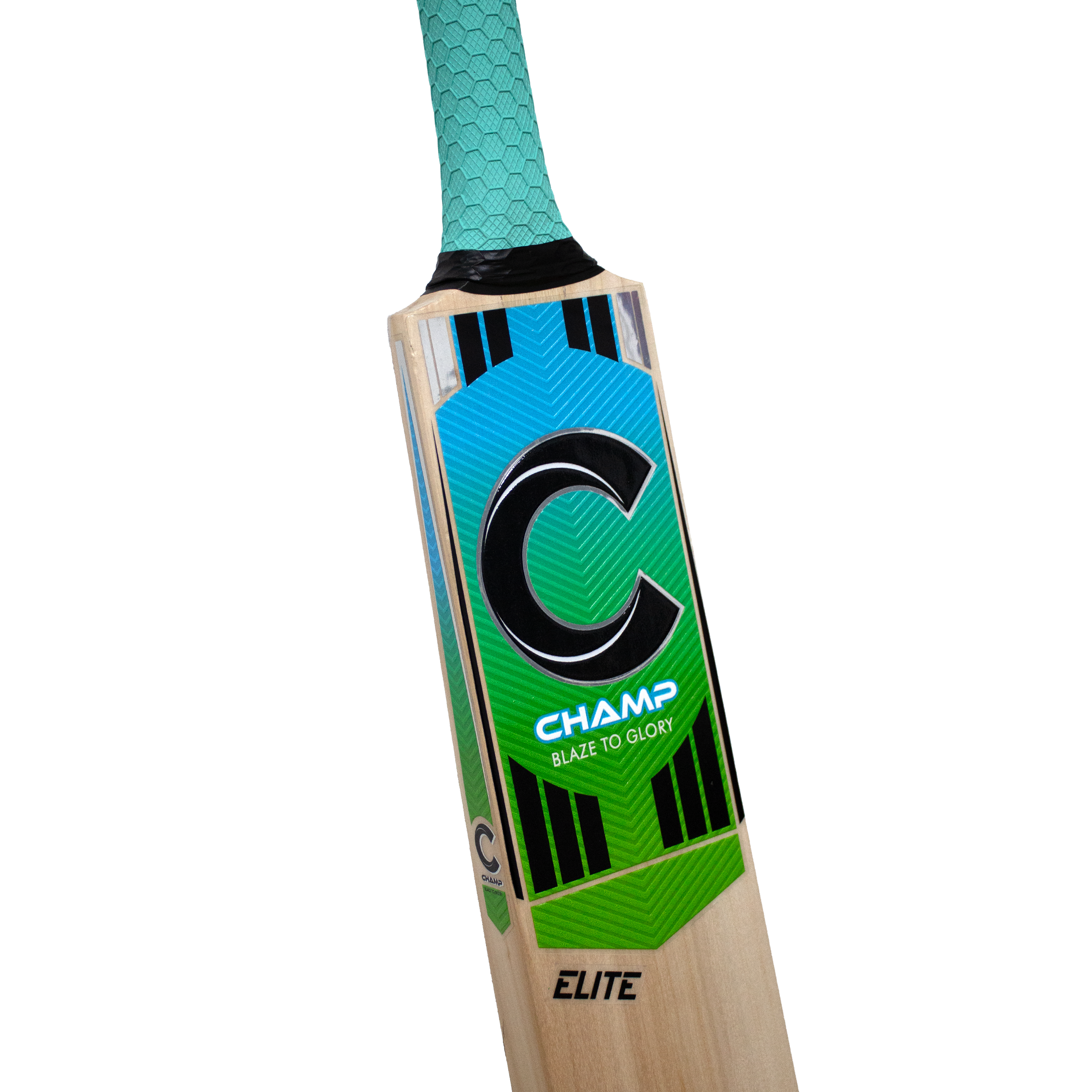 Champ Elite Cricket Bat - Blue and Green - SH - Image 4